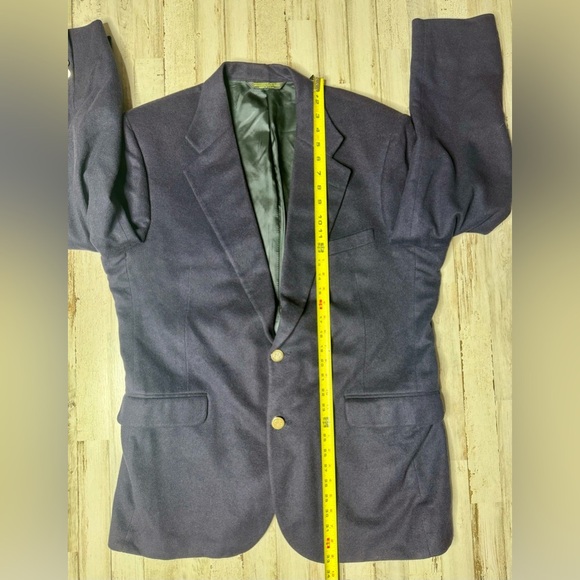 Branford & Taylor Cashmere Blazer Jacket Men's Navy Blue Sport Coat - Picture 11 of 11